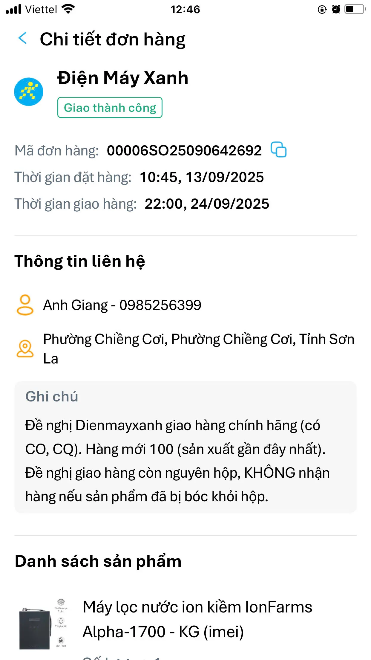Khách hàng review Máy lọc nước điện giải ion kiềm IonFarms Alpha-1700 7 tấm điện cực 1