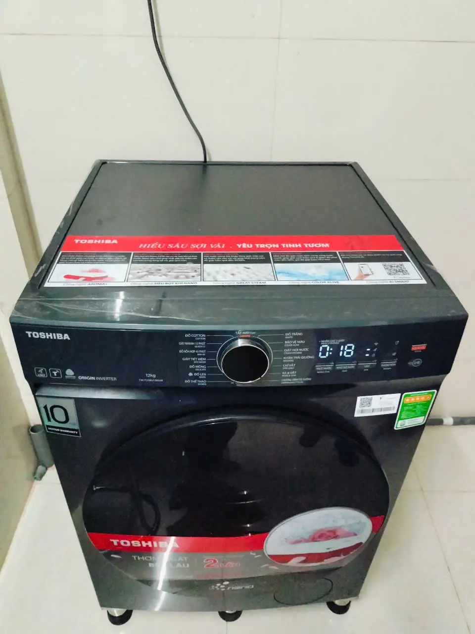Khách hàng review Máy giặt Toshiba Inverter 12 kg TW-T21BU130UWV(MG) 4