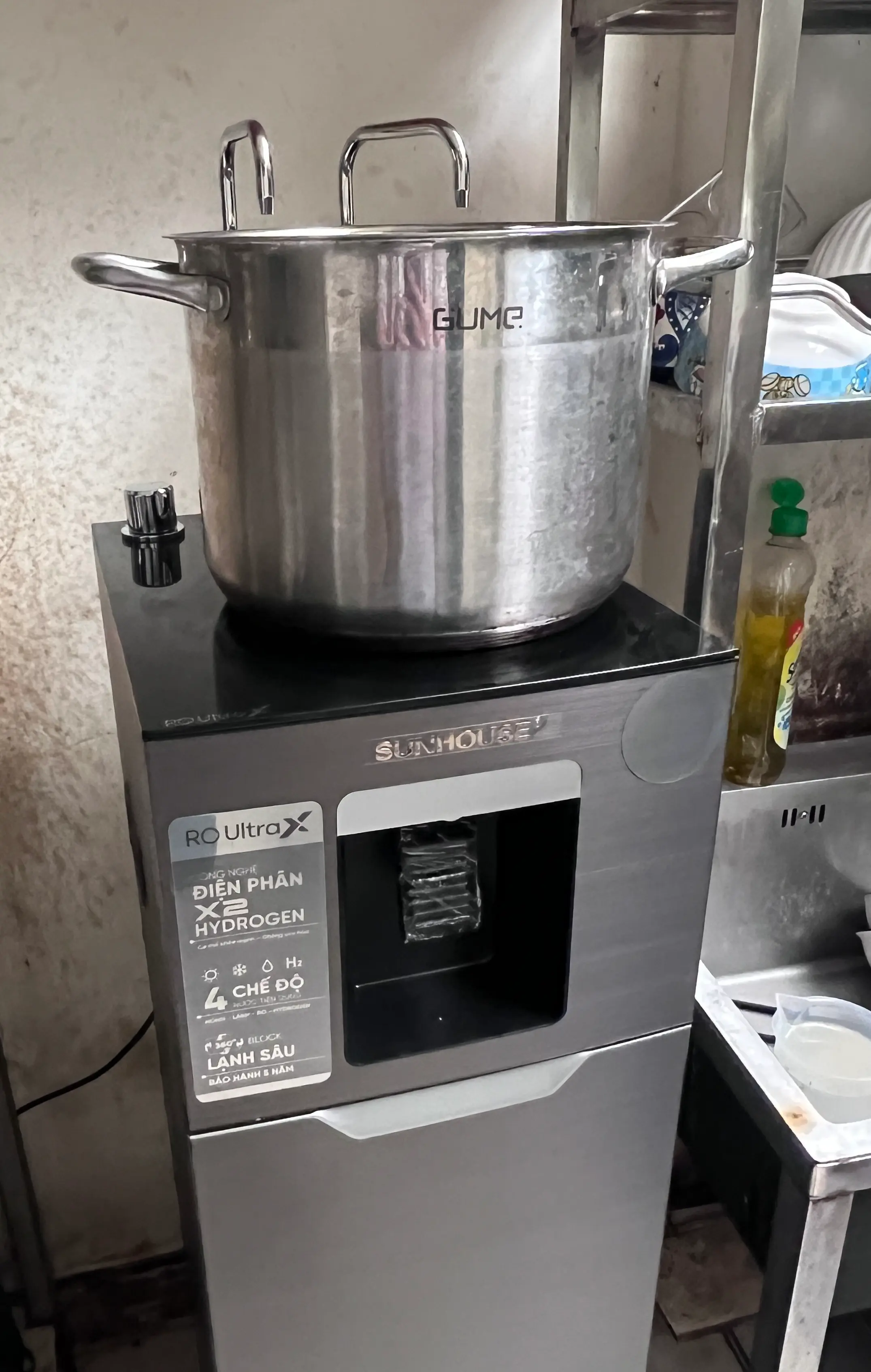 Khách hàng review Máy lọc nước RO nóng nguội lạnh Hydrogen Sunhouse UltraX SHA76658SH 11 lõi 5