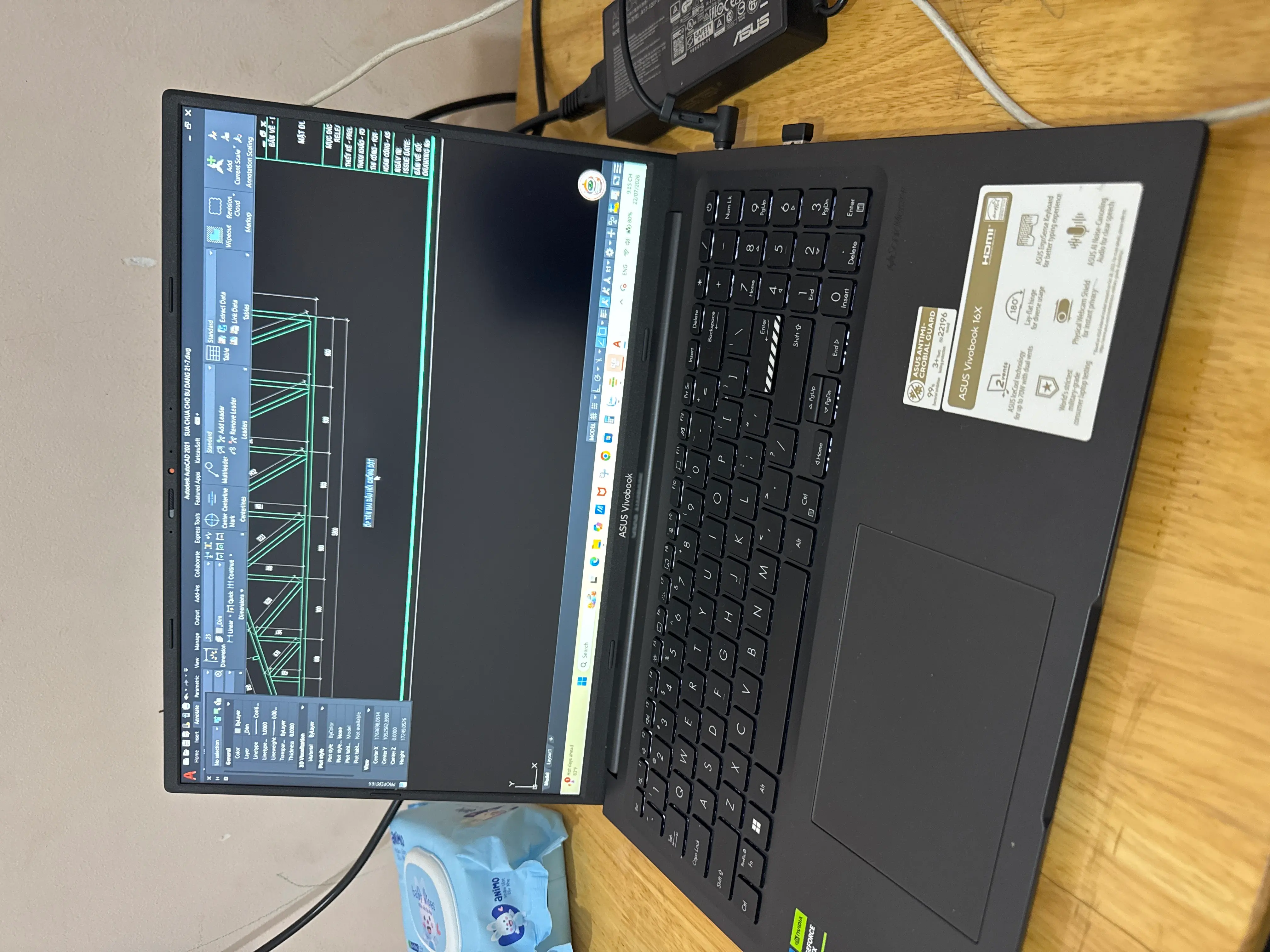 Khách hàng review Laptop Asus Gaming Vivobook K3605VC - RP364W (i5 13420H, 16GB, 512GB, RTX 3050 4GB, WUXGA 144Hz, Win11) 1