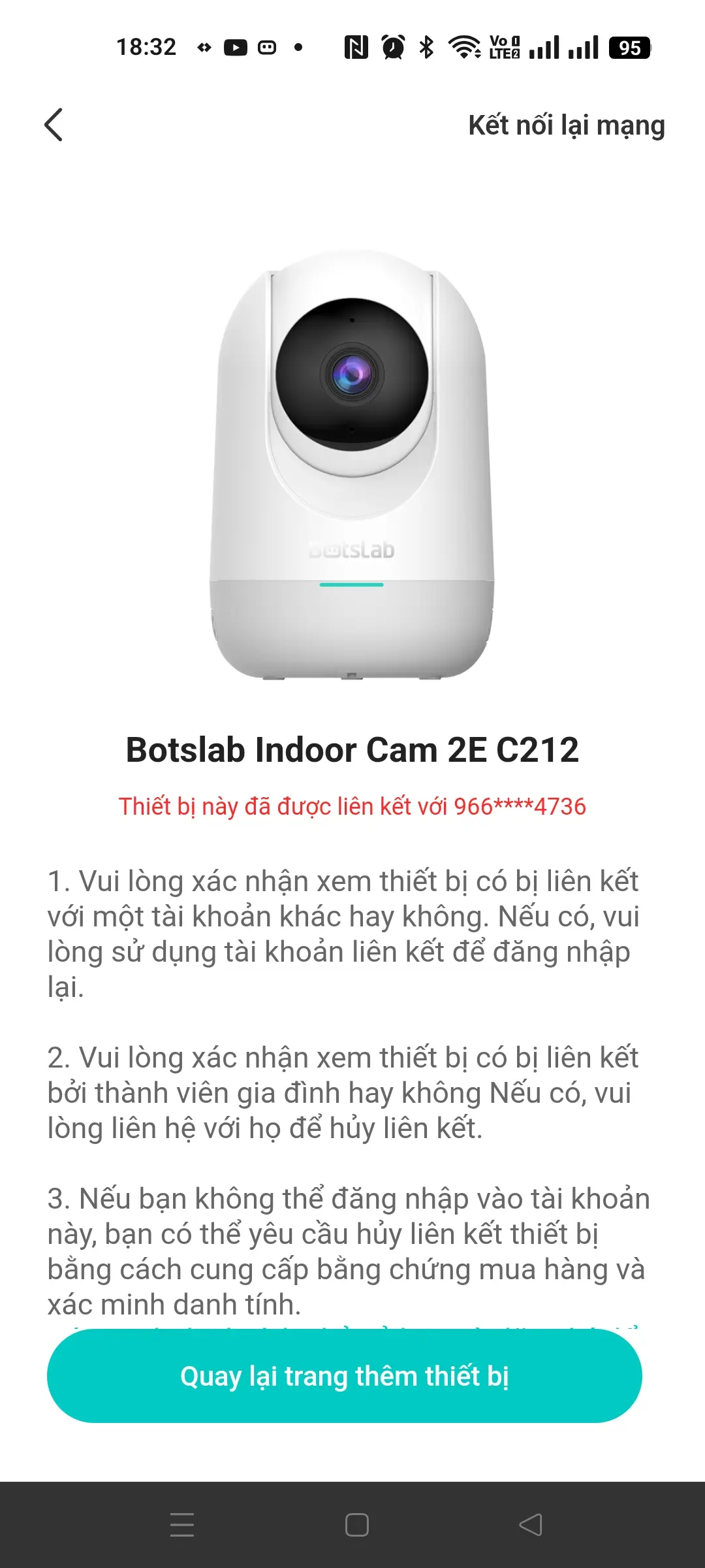 Khách hàng review Camera IP 360 Độ BOTSLAB C212 1