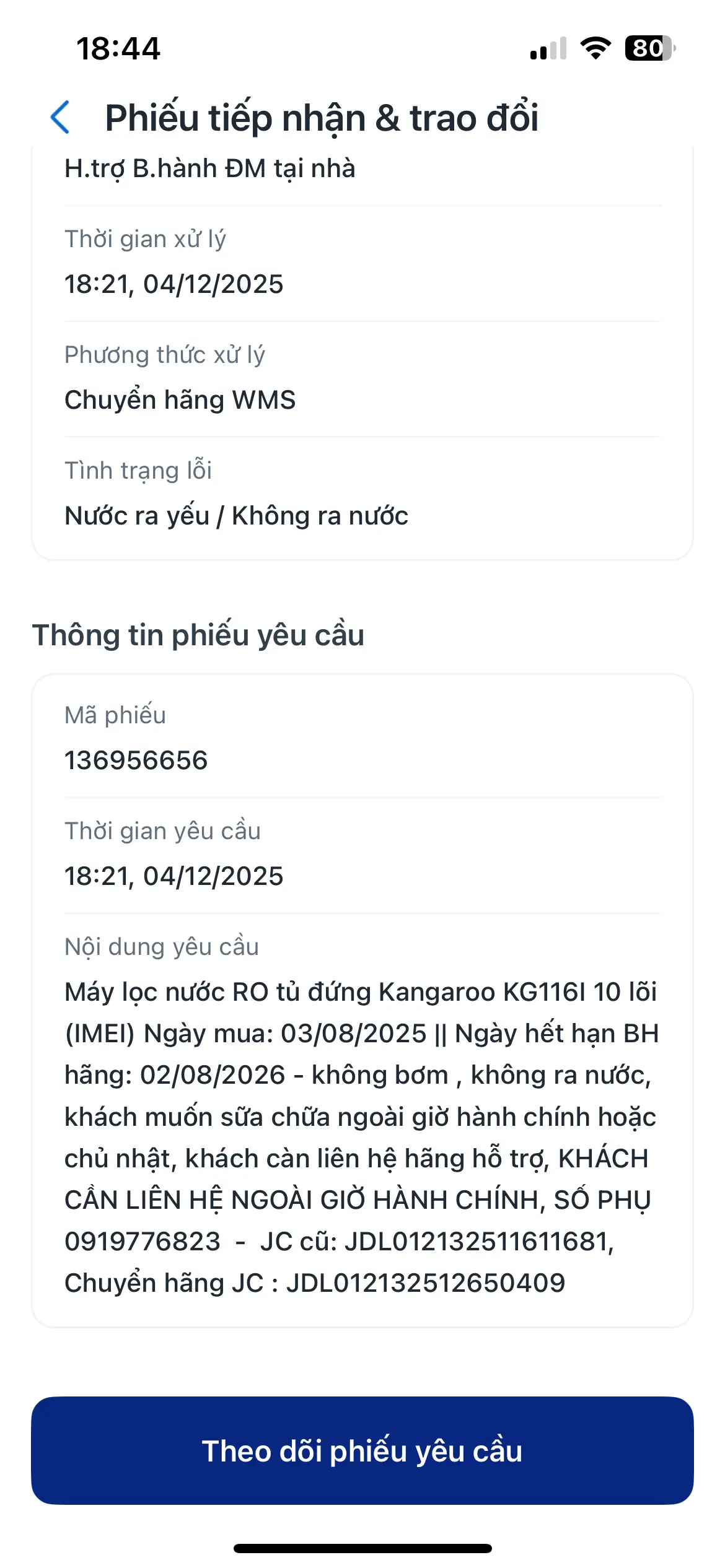 Khách hàng review Máy lọc nước RO Kangaroo KG116I 10 lõi 1
