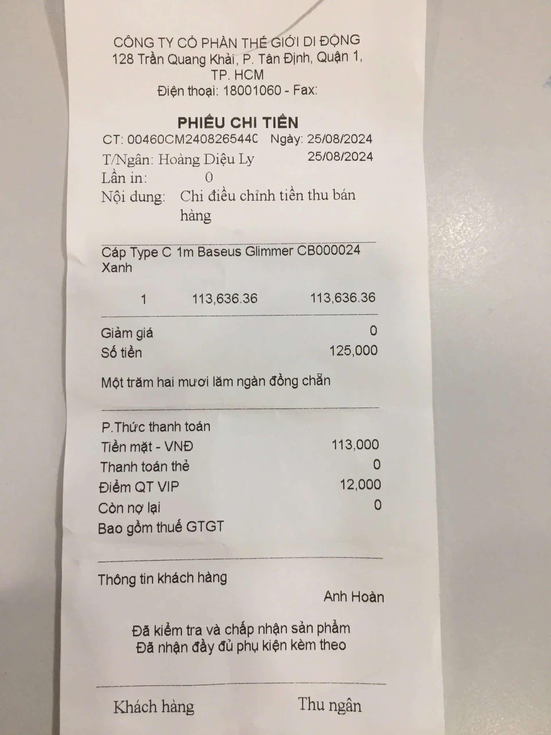 Khách hàng review Cáp Type C - Lightning 1m Baseus Glimmer CB000022 4