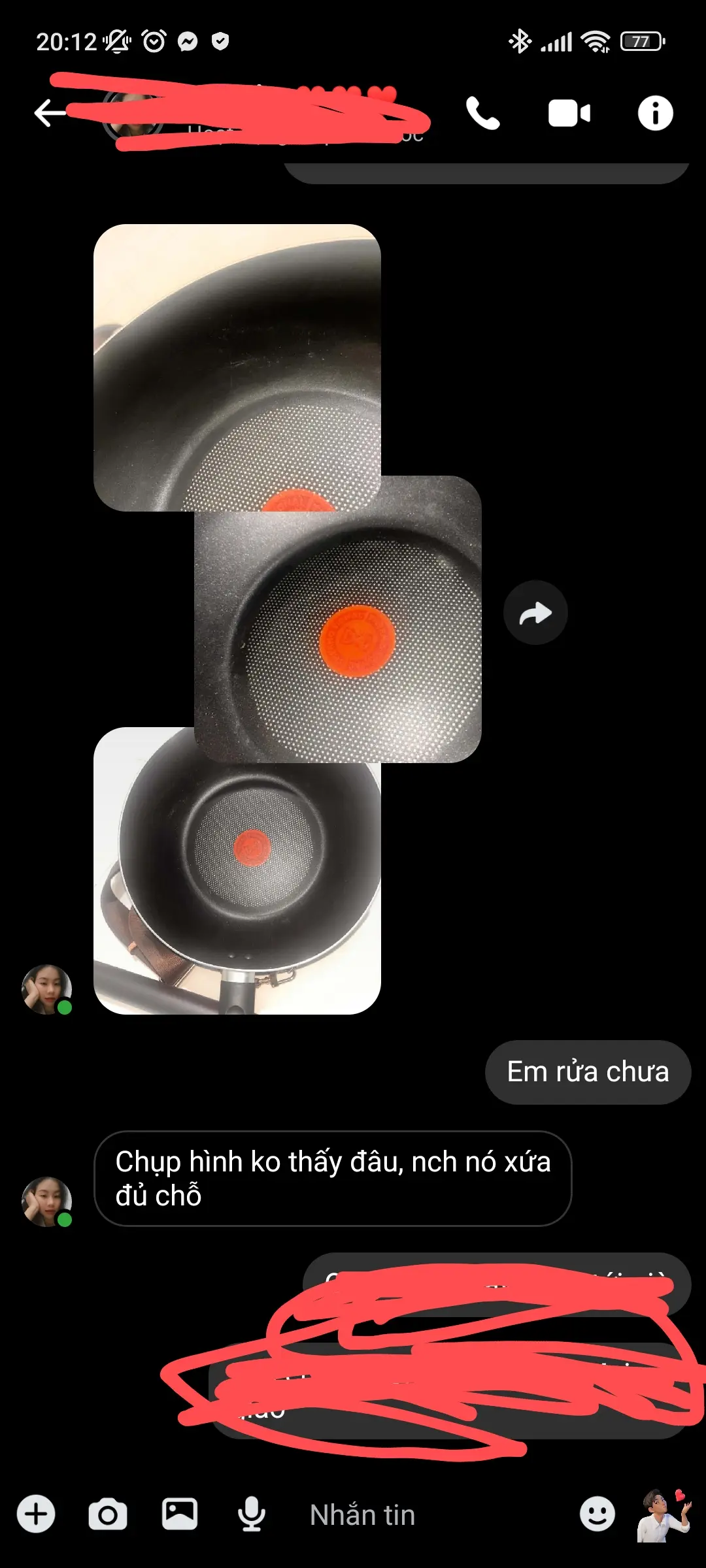 Khách hàng review Chảo nhôm sâu chống dính đáy từ 26 cm Tefal G1437705 1