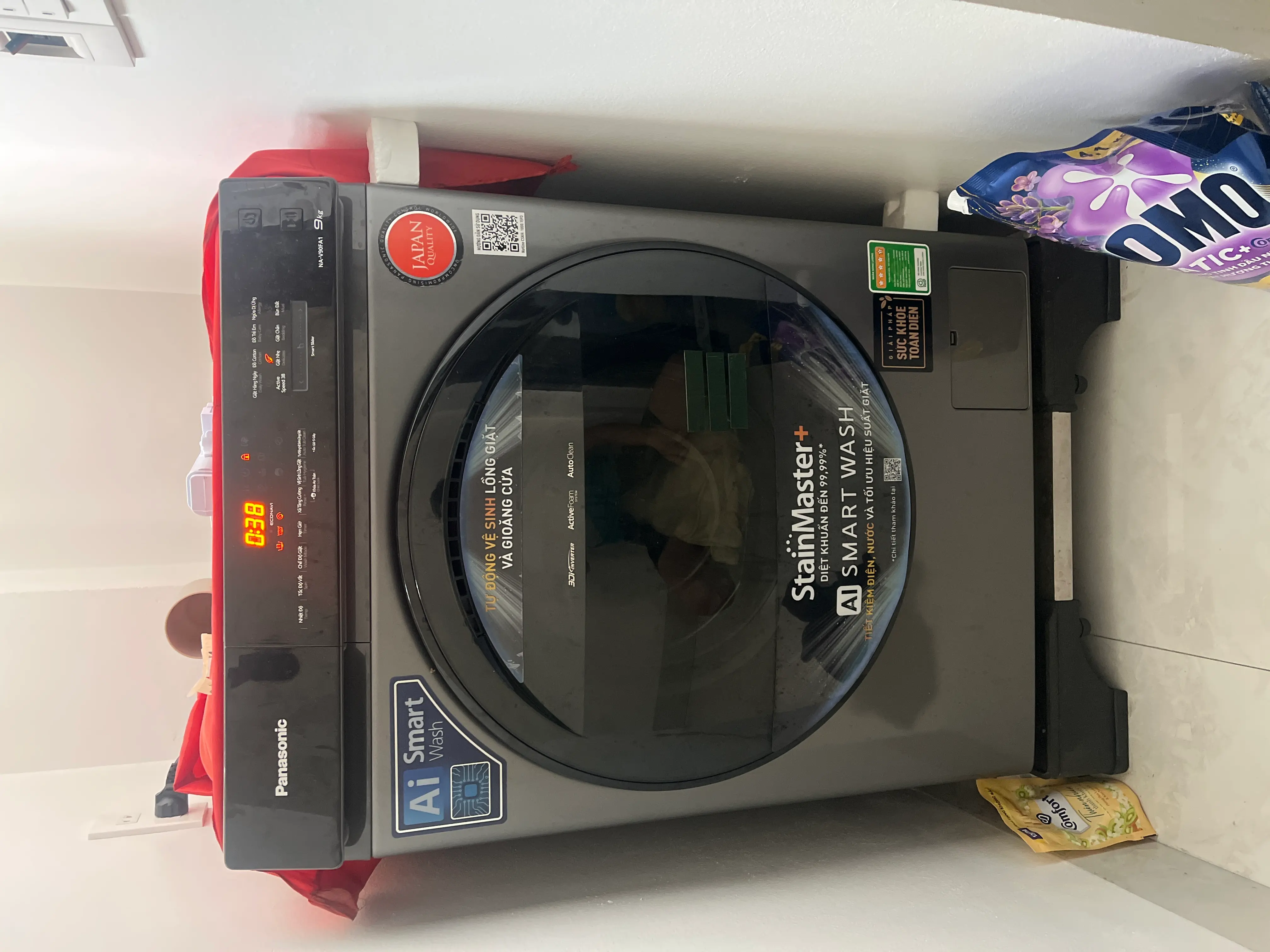 Khách hàng review Máy giặt Panasonic Inverter 9 kg NA-V90FA1LVT 1