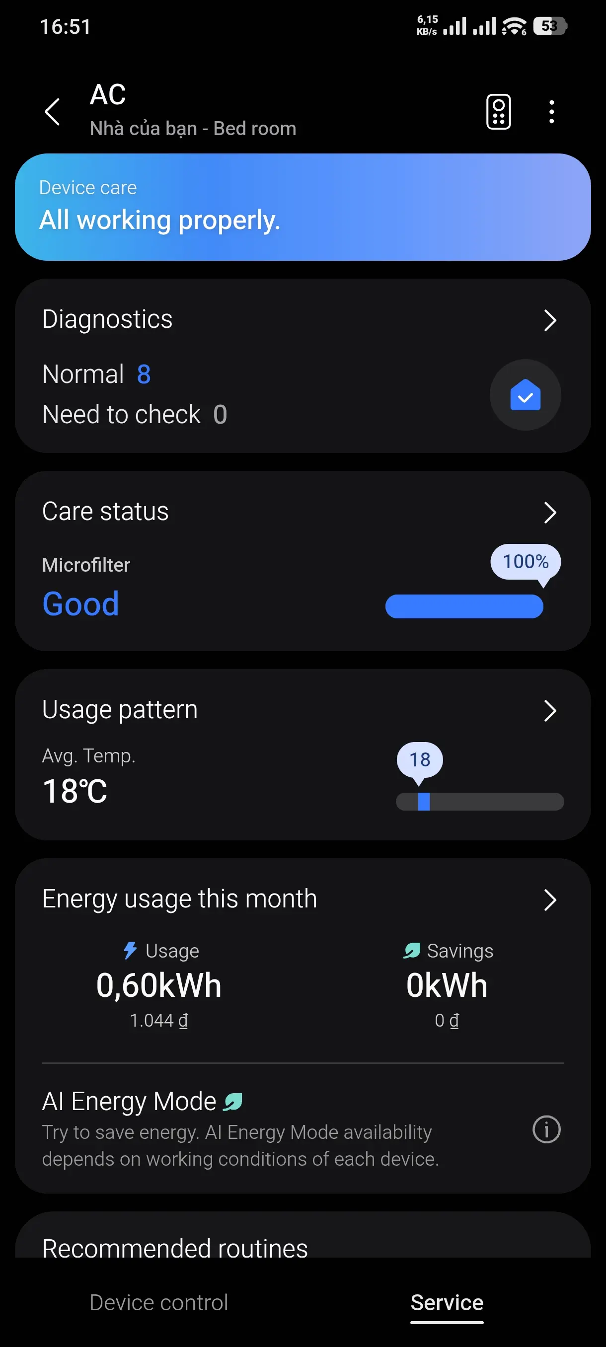 Khách hàng review Máy lạnh Samsung Wind-Free Inverter 1 HP AR10CYECAWKNSV 5