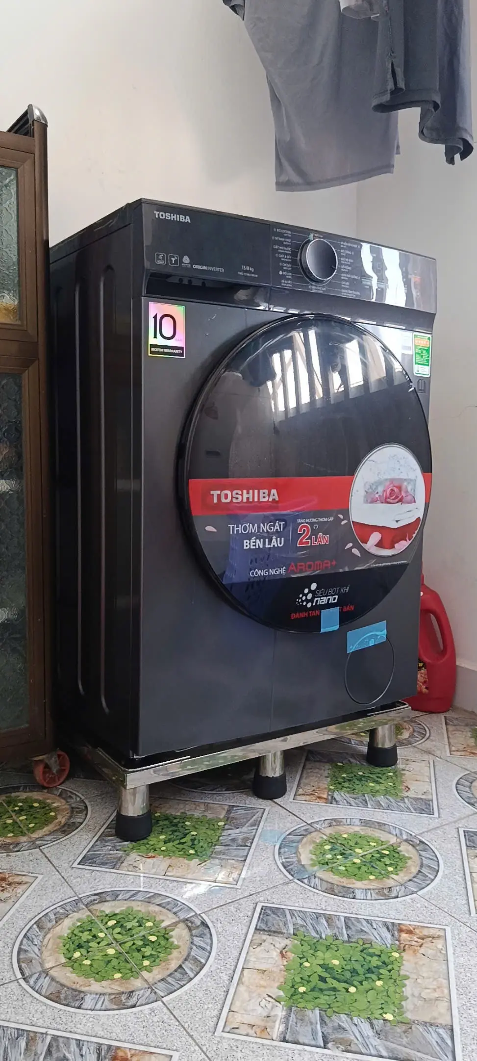 Khách hàng review Máy giặt sấy Toshiba Inverter giặt 13 kg - sấy 8 kg TWD-T21BU140UWV(MG) 2