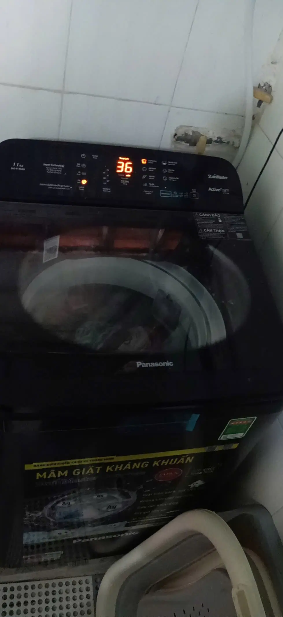 Khách hàng review Máy giặt Panasonic 11 kg NA-F110A9BRV 1