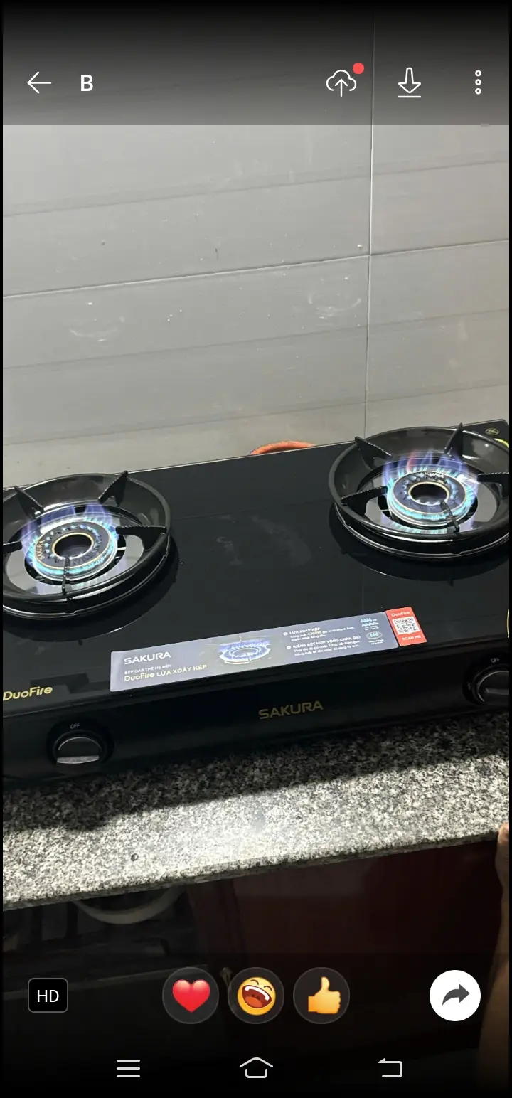 Khách hàng review Bếp ga đôi Sakura SA-D707LG 4