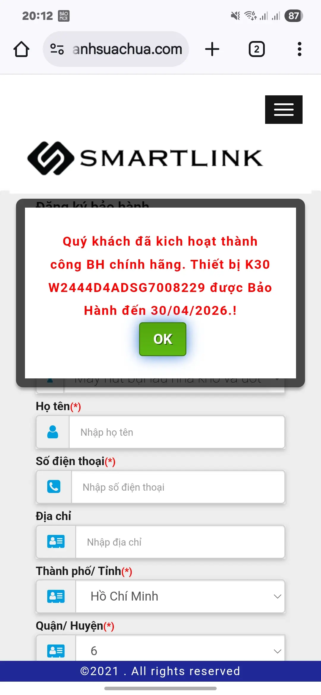 Khách hàng review Máy hút bụi lau nhà Mova K30 3