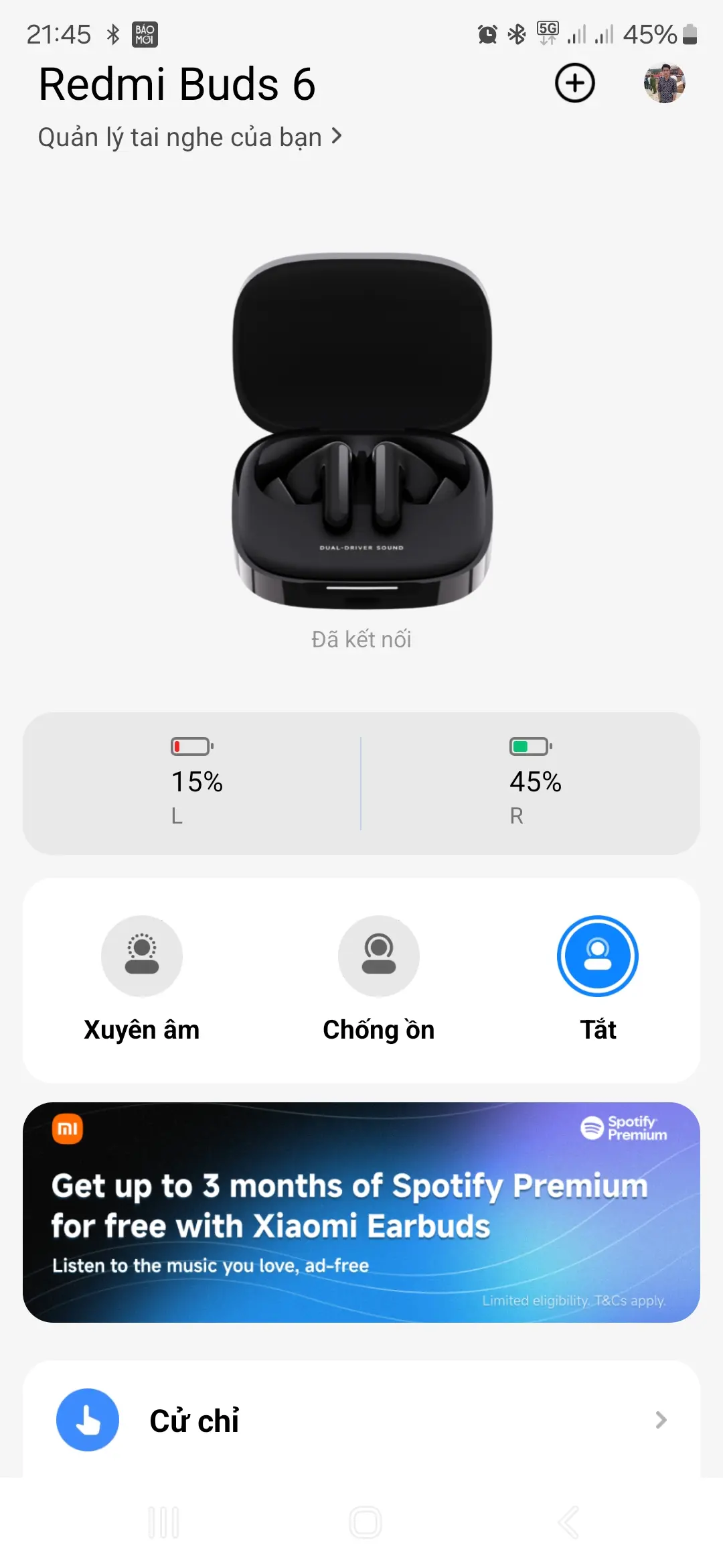 Khách hàng review Tai nghe Bluetooth True Wireless Xiaomi Redmi Buds 6 1