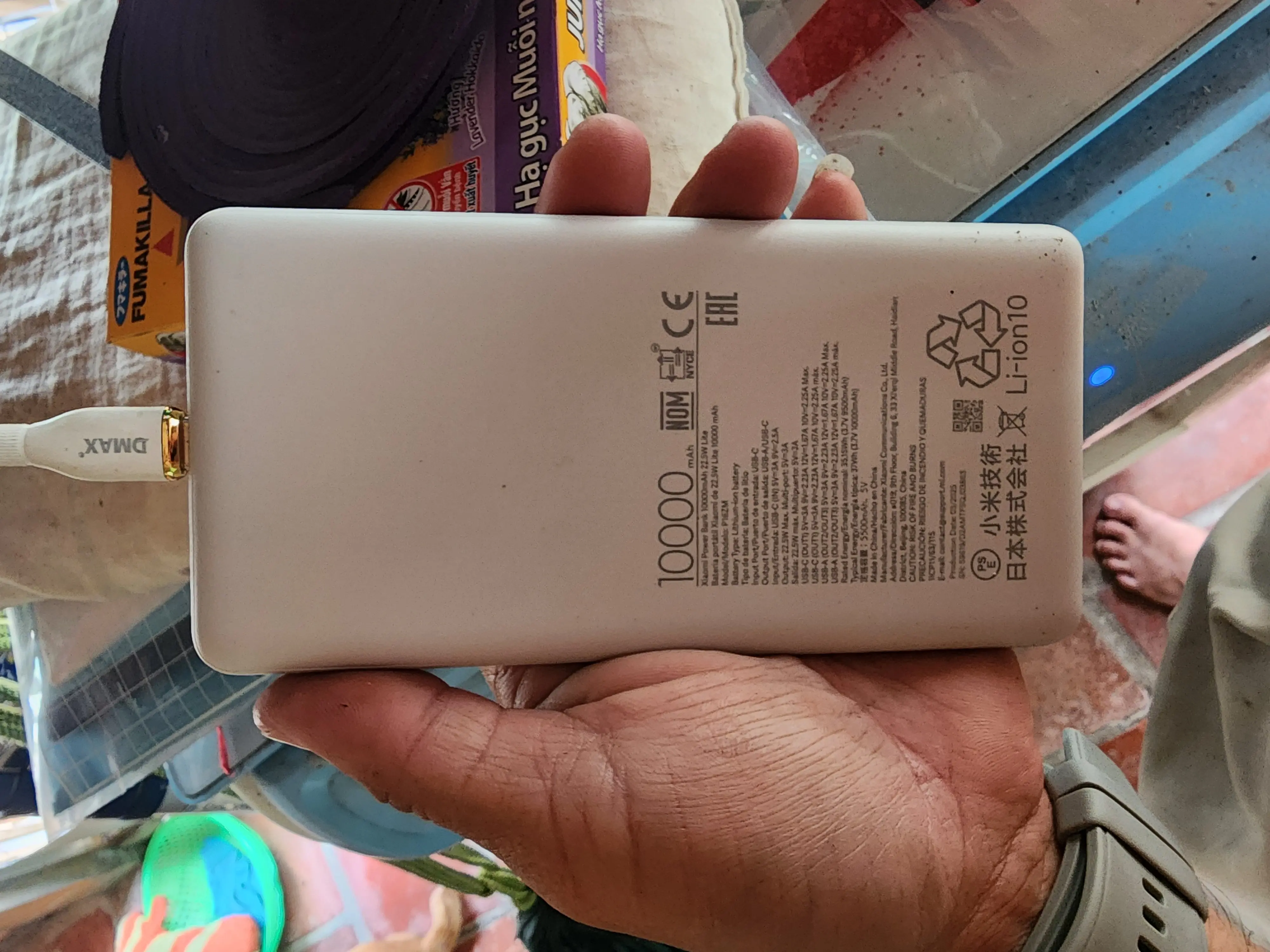 Khách hàng review Pin sạc dự phòng 10000mAh Type C PD QC 3.0 22.5W Xiaomi Lite P16ZM 1