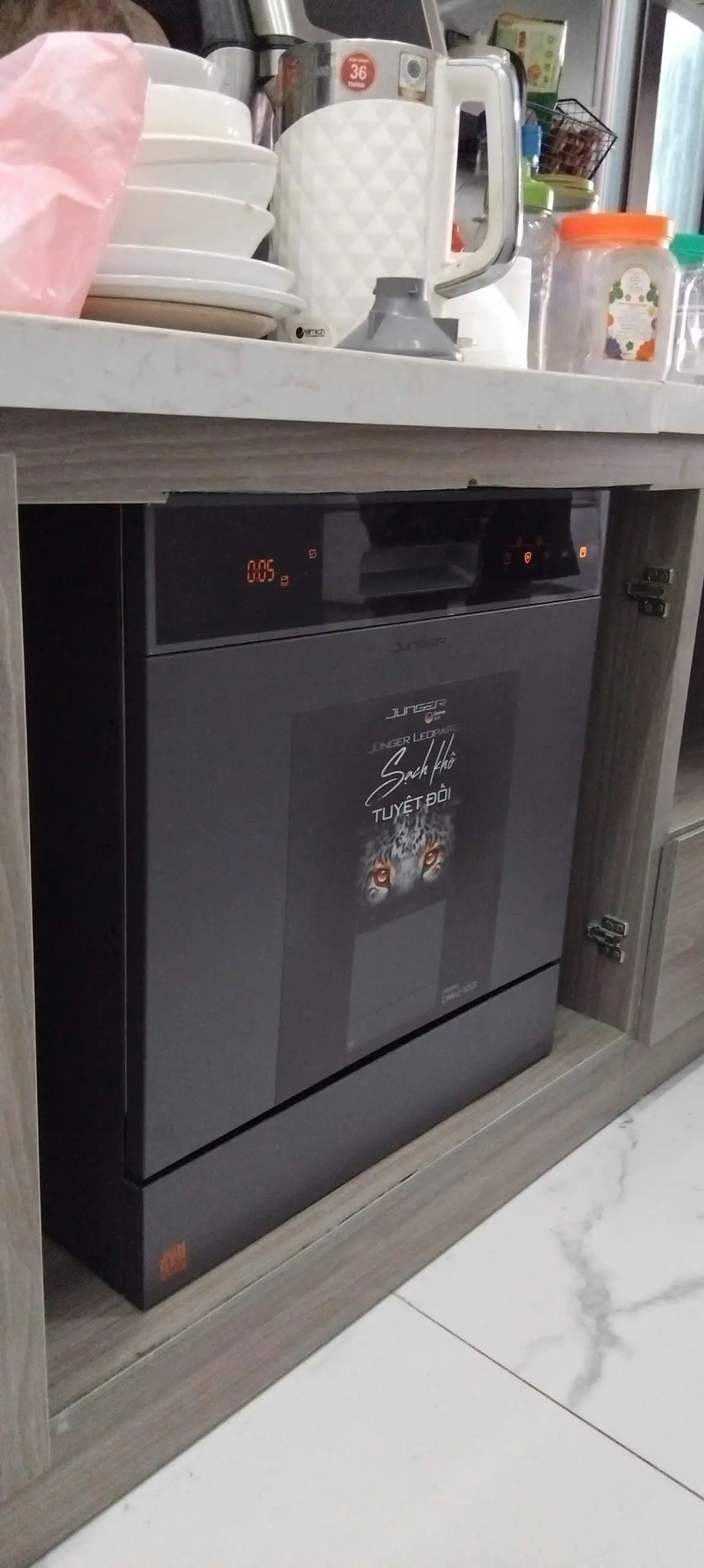 Khách hàng review Máy rửa chén độc lập Junger Leopard DWJ-103 34