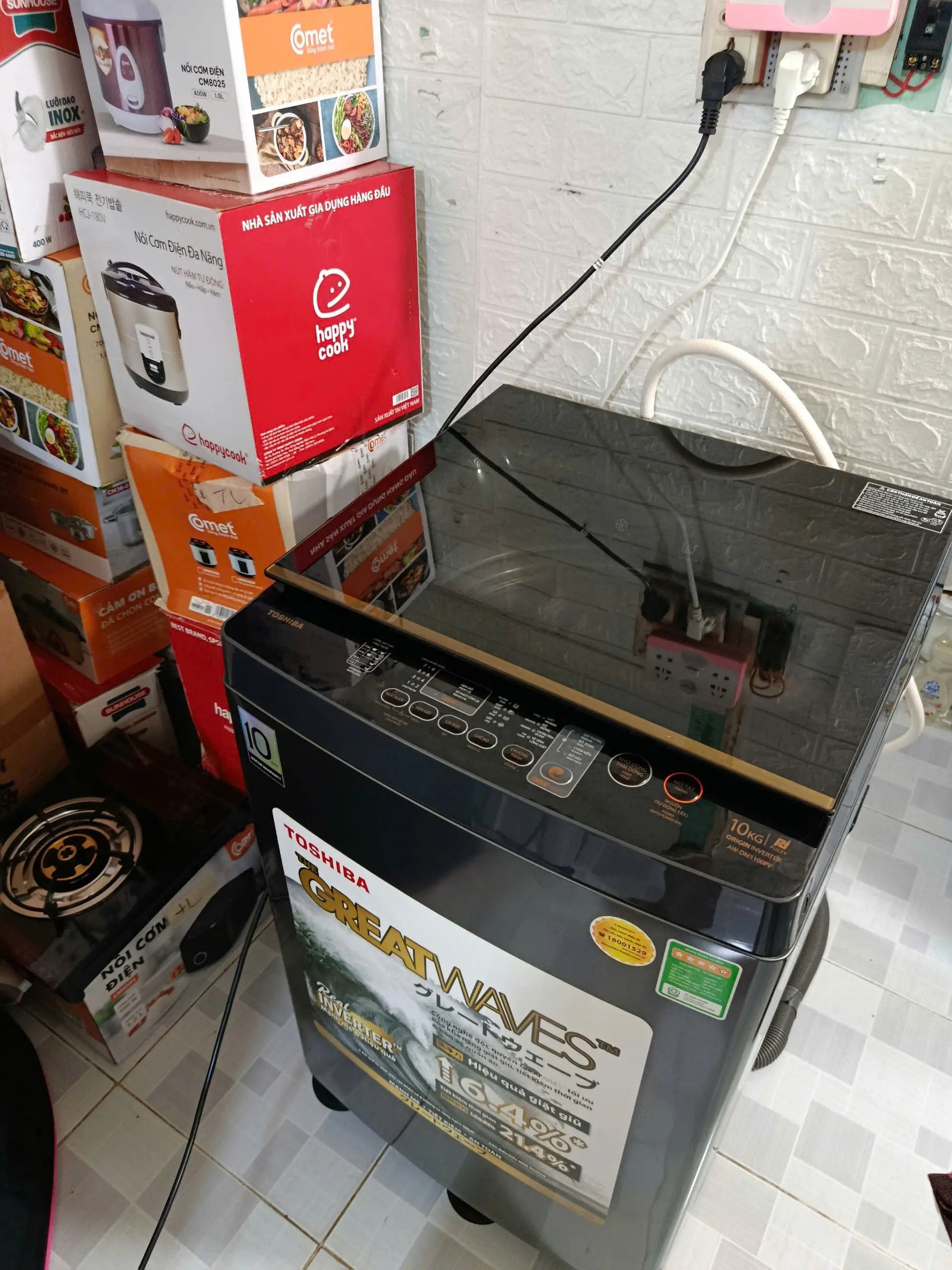 Khách hàng review Máy giặt Toshiba Inverter 10 kg AW-DM1100PV(KK) 3