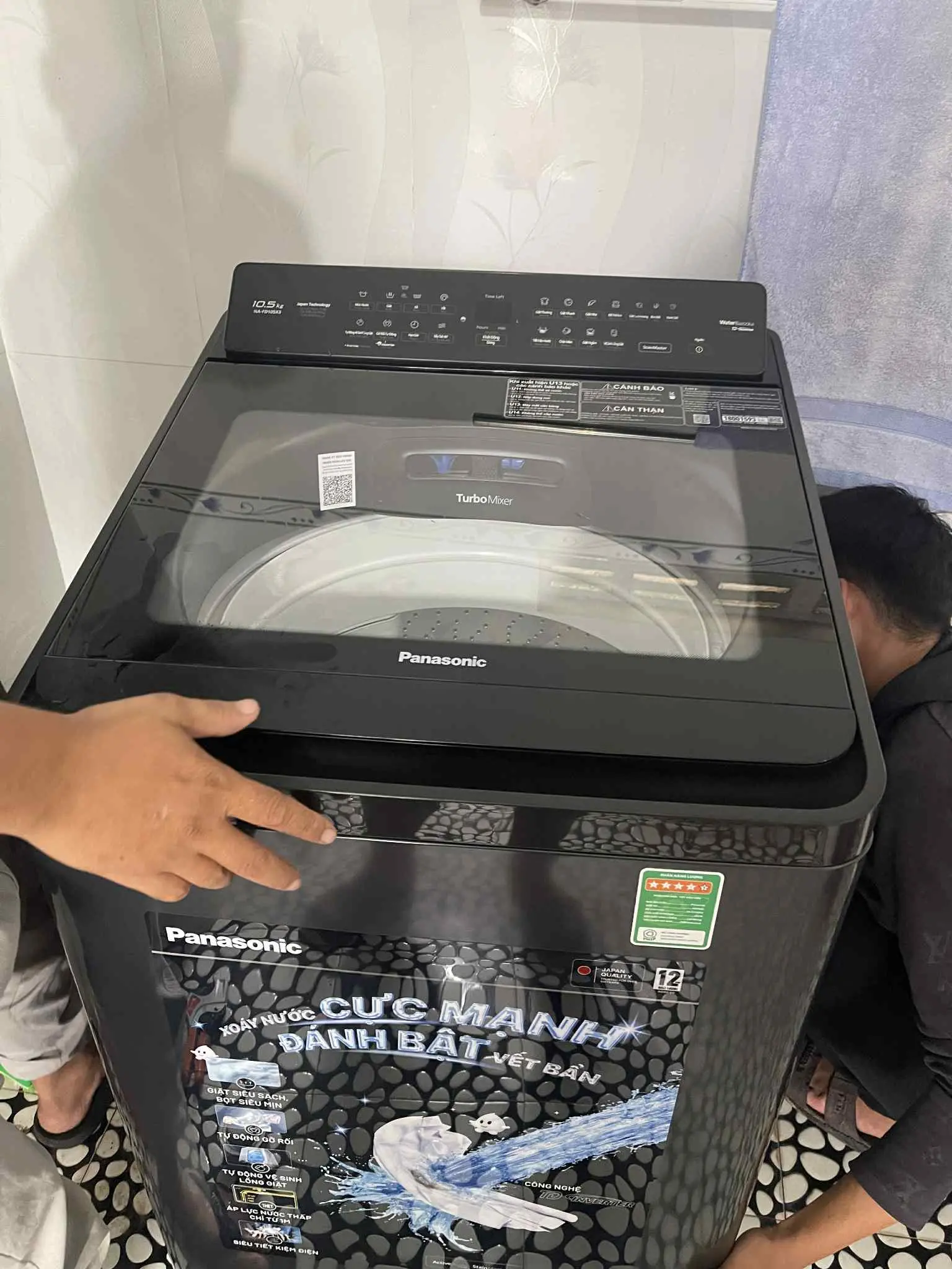 Khách hàng review Máy giặt Panasonic Inverter 10.5 Kg NA-FD105X3BV 11