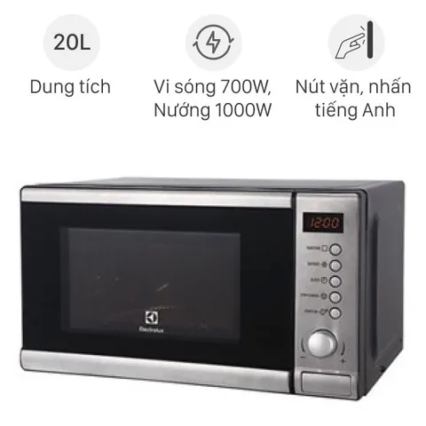 Lò vi sóng có nướng Electrolux EMS2027GX 20 lít