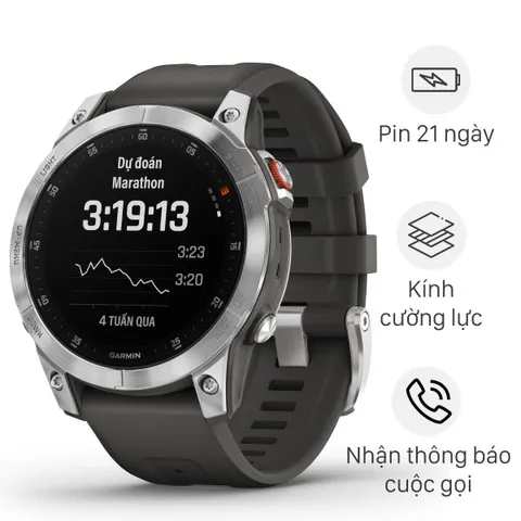 Đồng hồ thông minh Garmin Epix Gen 2 47mm Xám