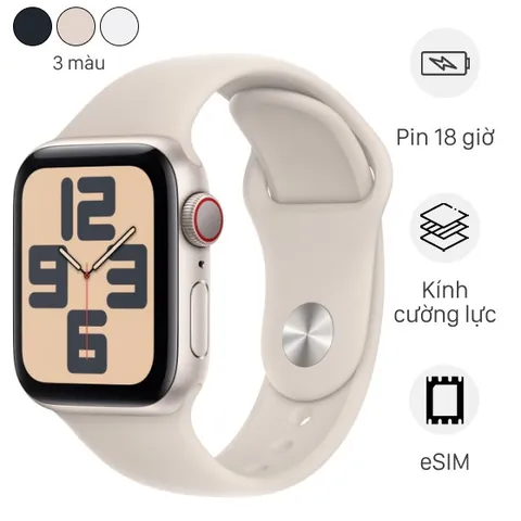 Apple Watch SE 2 GPS + Cellular 40mm viền nhôm