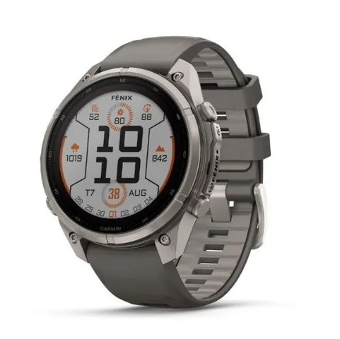 Garmin Fenix 9 Pro Solar Sapphire 47mm viền Titanium dây silicone