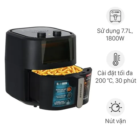 Nồi chiên không dầu Sunhouse 9 lít SHD4036