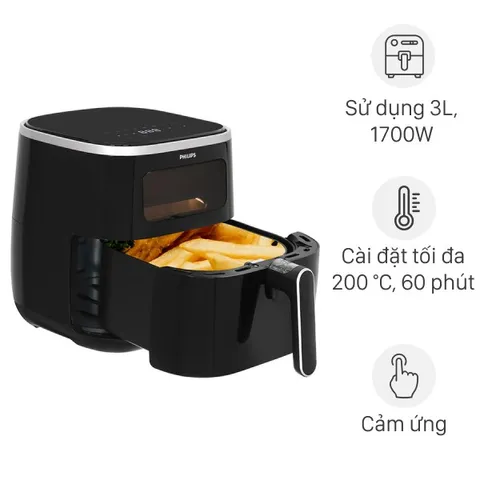 Nồi chiên không dầu Philips 5.6 lít HD9257/80