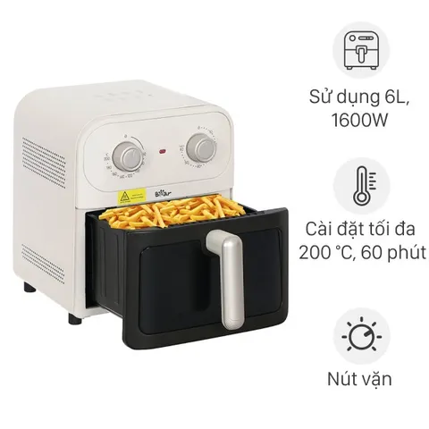 Nồi chiên không dầu Bear 6 lít BAF-P63W1