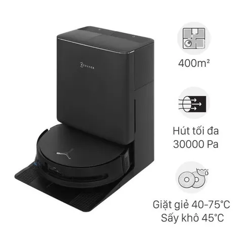 Robot hút bụi lau nhà Ecovacs Deebot T90 PRO OMNI - Đen