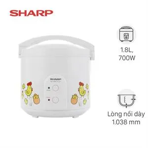 Nồi cơm nắp gài Sharp 1.8 lít KS-183TJV-CH