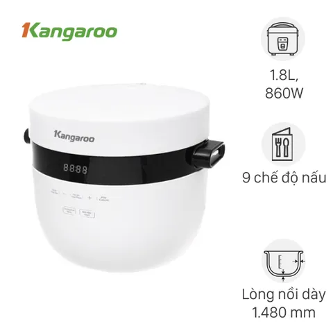 Nồi cơm điện tử Kangaroo 1.8 lít KG18DR9