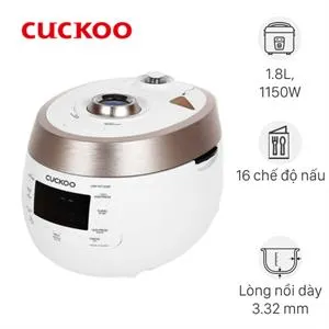 Nồi cơm điện tử áp suất Cuckoo 1.8 lít CRP-RT1008F/WHPGVN