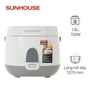 Nồi cơm nắp gài Sunhouse 1.8 lít SHD8611GR
