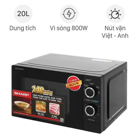 Lò vi sóng Sharp R-2029E-BK 20 lít