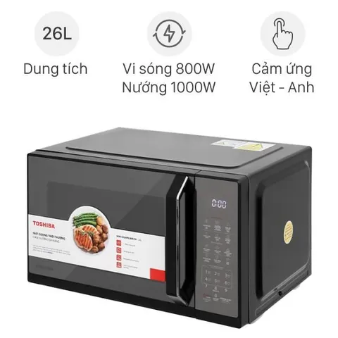 Lò vi sóng có nướng Toshiba MW3-EG26PE(BM)VN 26 lít