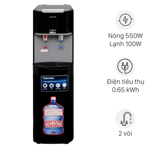 Cây nước nóng lạnh Toshiba RWF-W1669BV(K1) 650W