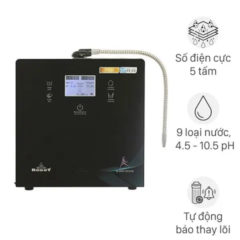 Máy lọc nước điện giải ion kiềm ROBOT IonPrince 59X 5 tấm điện cực