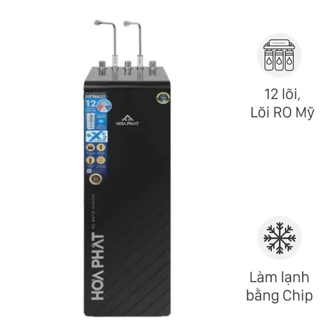 Máy lọc nước RO nóng nguội lạnh Hydrogen Hòa Phát HPN639 12 lõi