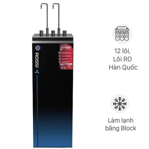 Máy lọc nước RO nóng nguội lạnh Hydrogen Rossi RA-X96D 12 lõi