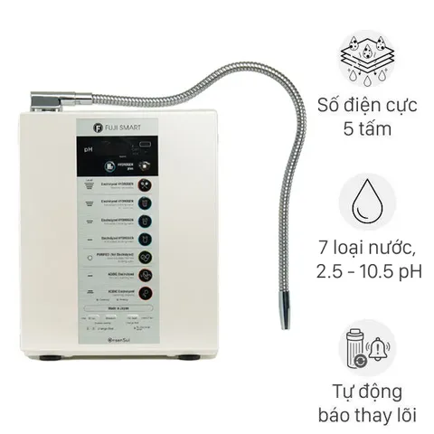 Máy lọc nước điện giải ion kiềm Fuji Smart OnsenSui 5 tấm điện cực
