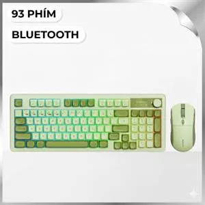 Bộ Bàn Phím Chuột Bluetooth MicroPack KM-270W - Đen