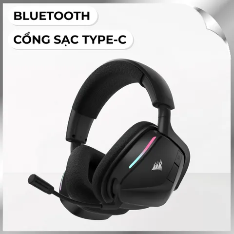 Tai nghe Bluetooth Chụp Tai Corsair VOID V2 Carbon/CA-9011379-WW