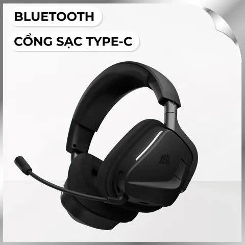 Tai nghe Bluetooth Chụp Tai Corsair VOID MAX V2 Carbon/CA-9011388-WW