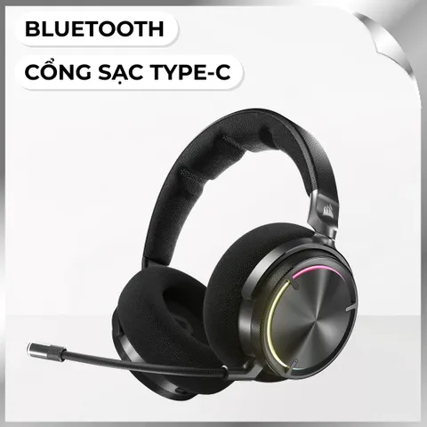 Tai nghe Bluetooth Chụp Tai Corsair Virtuoso MAX Carbon/CA-9011372-WW