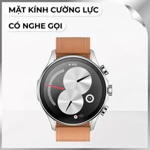 Kieslect Calling Watch Balance 45.4 mm dây da Đen
