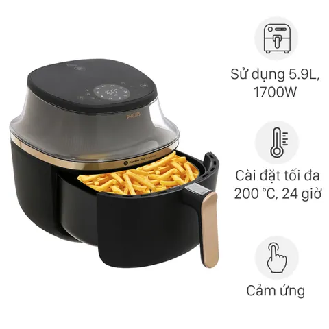 Nồi chiên không dầu Philips 6.2 lít NA332/00