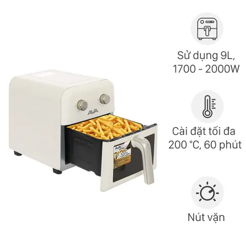 Nồi chiên không dầu AVA 9 lít ZG93MW
