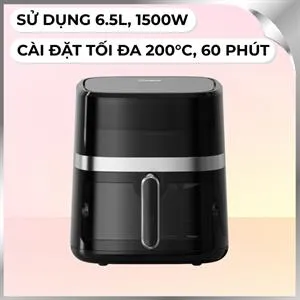 Nồi chiên không dầu Gaabor 6.5 lít AF65T-BK01A