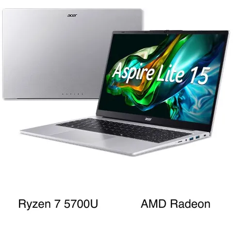 Acer Aspire Lite 15 AL15 41P R3QL - NX.J54SV.001 (R7 5700U, 8GB, 512GB, Full HD, Win11)