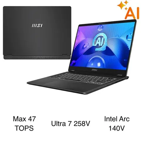 MSI Prestige 14 AI+ Evo C2VMG - 020VN (Ultra 7 258V, 32GB, 1TB, 2.8K OLED 120Hz, Win11)