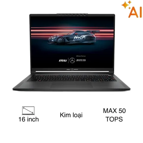 MSI Gaming Stealth A16 Mercedes AMG AI+ A3XWGG - 032VN (R9 AI HX 370, 32GB, 2TB, RTX 5070 8GB, QHD+ OLED 240Hz, Win11)