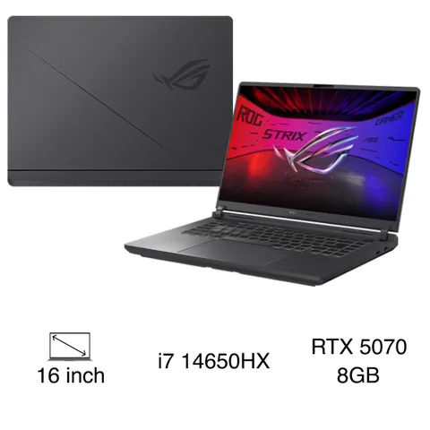 Asus Gaming ROG Strix G16 G615JPR - S5107W (i7 14650HX, 32GB, 1TB, RTX 5070 8GB, WQXGA 240Hz, Win11)